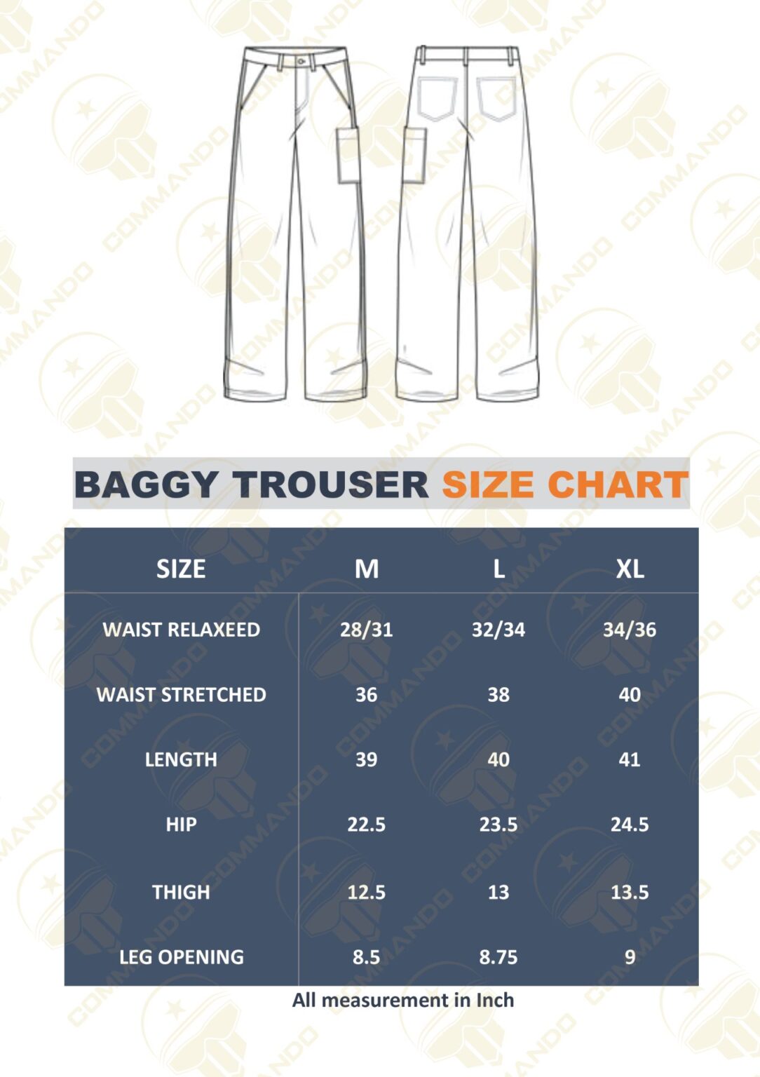 Baggy Trouser | COMMANDO BD