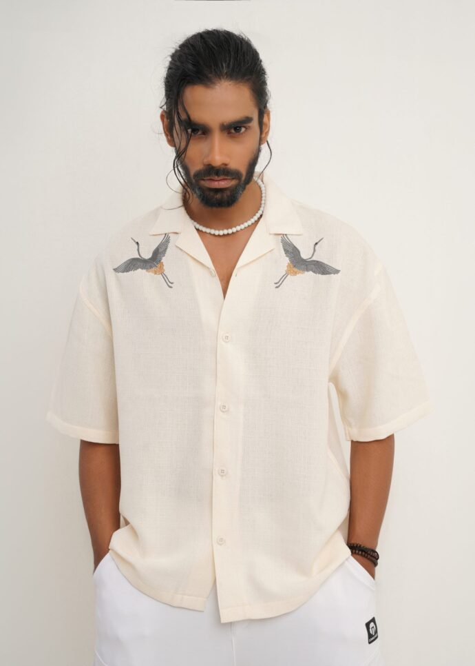 Oversized half shirt