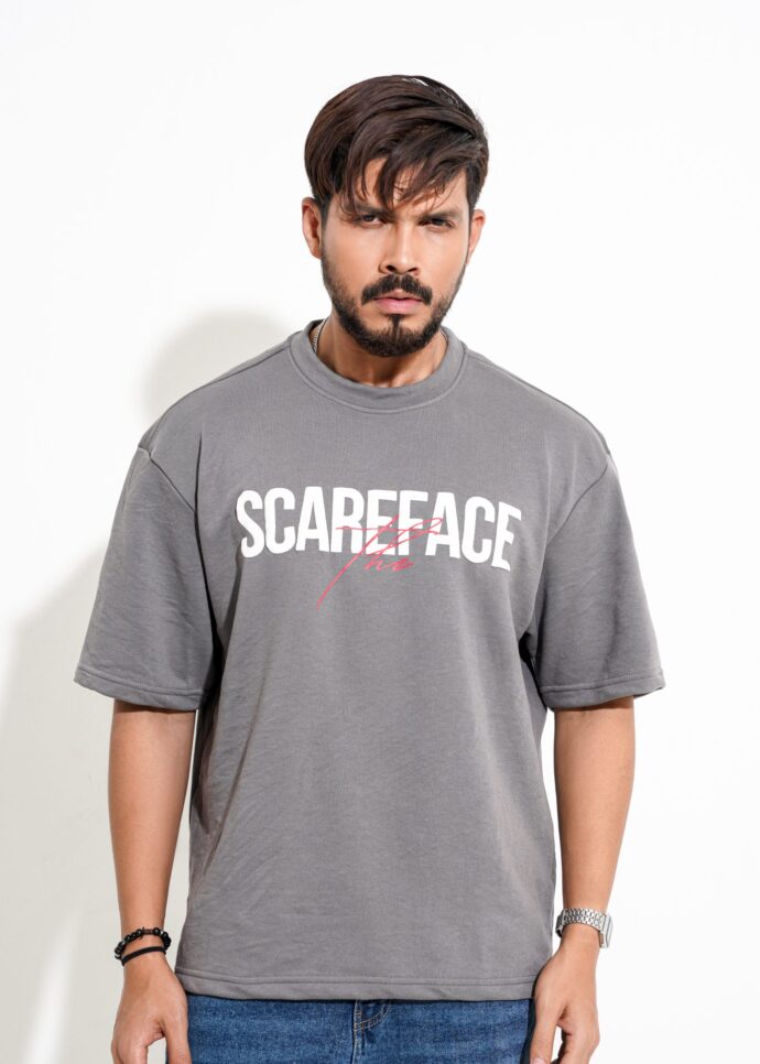 Oversized half shirt