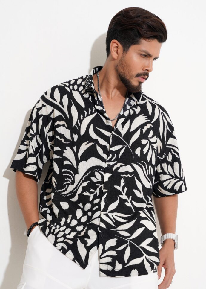 oversized half shirt