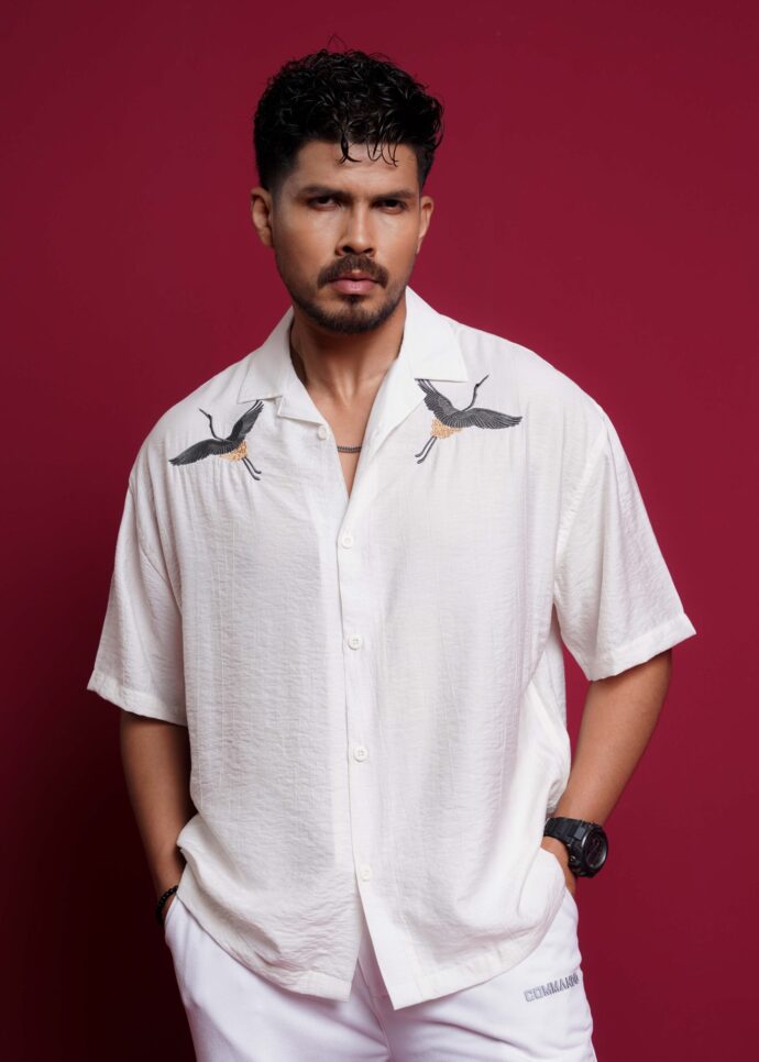 Oversized half shirt