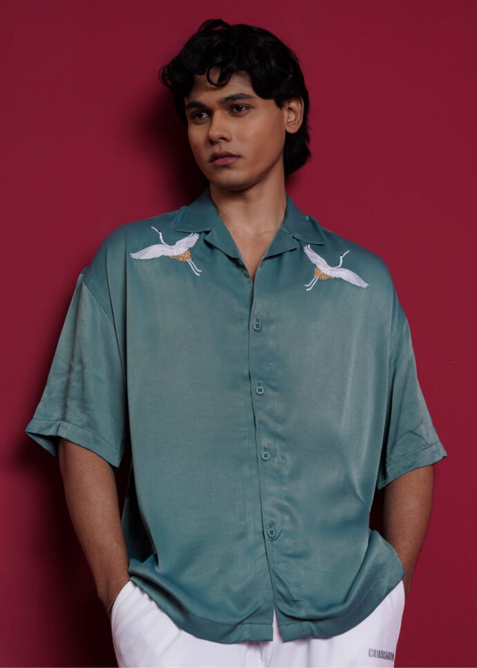 Oversized half shirt