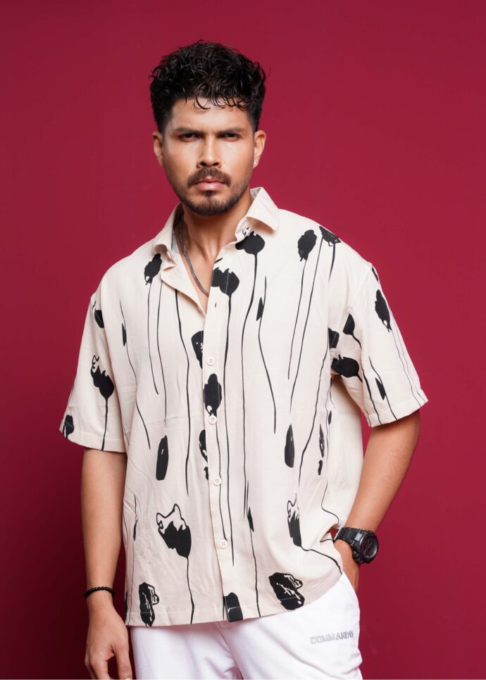 Oversized half shirt