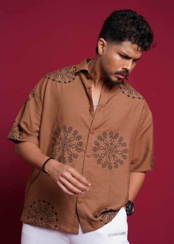 Oversized half shirt