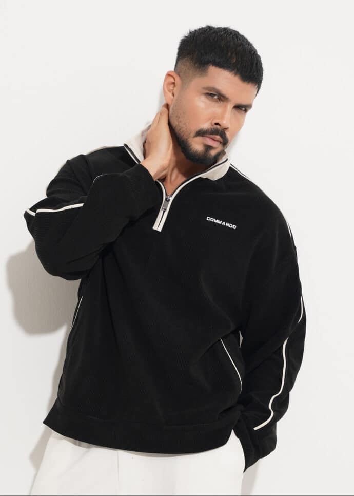 Oversized Zipper Sweat-shirt From Commando BD