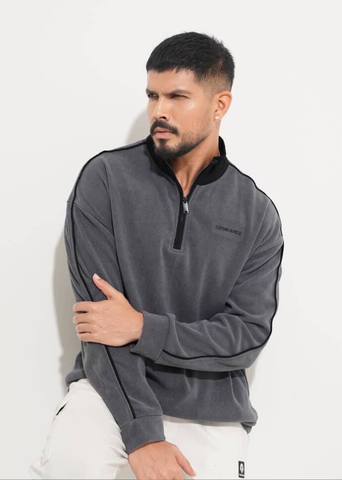 Oversized Zipper Sweat-shirt From Commando BD