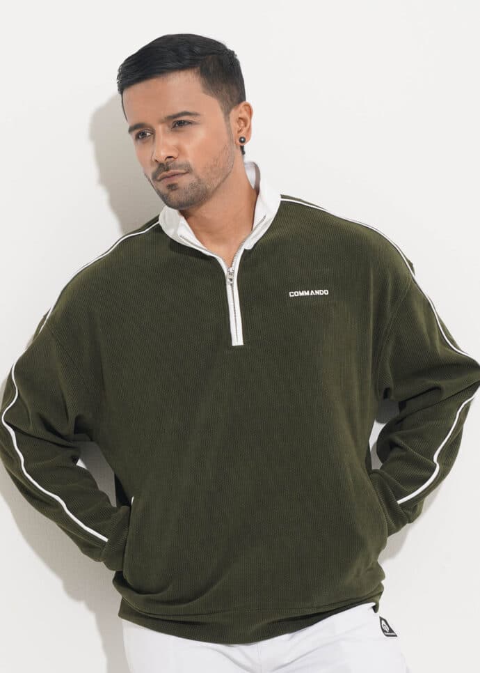 Oversized Zipper Sweat-shirt From Commando BD