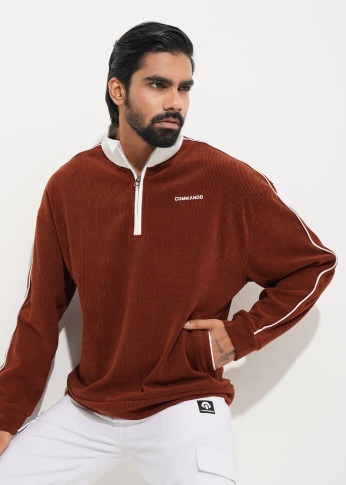 Oversized Zipper Sweat-shirt From Commando BD