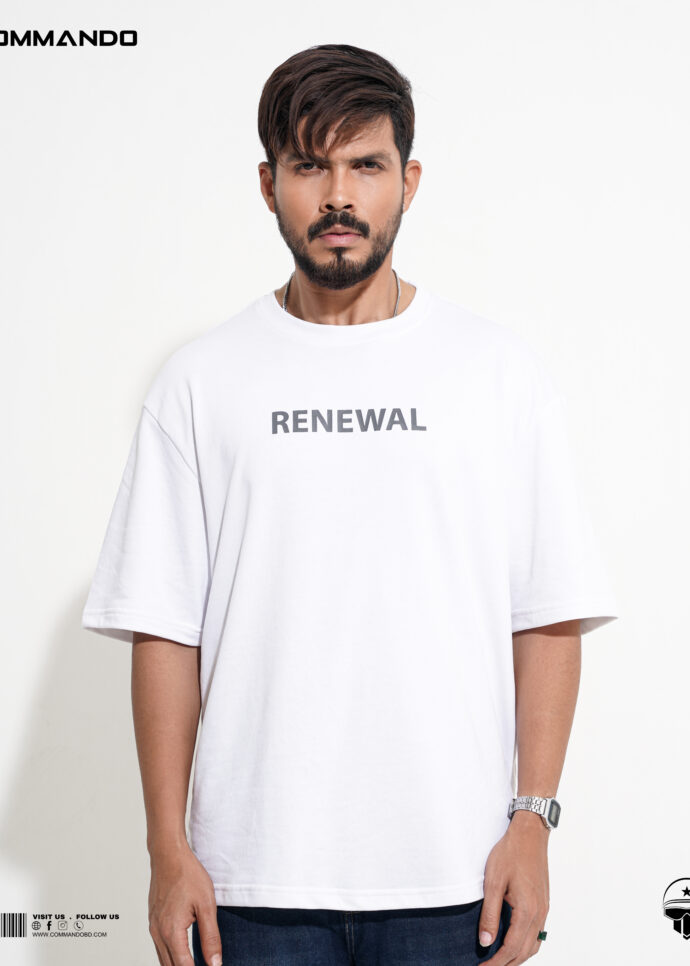 Renewal Oversized T-shirt(WHITE)