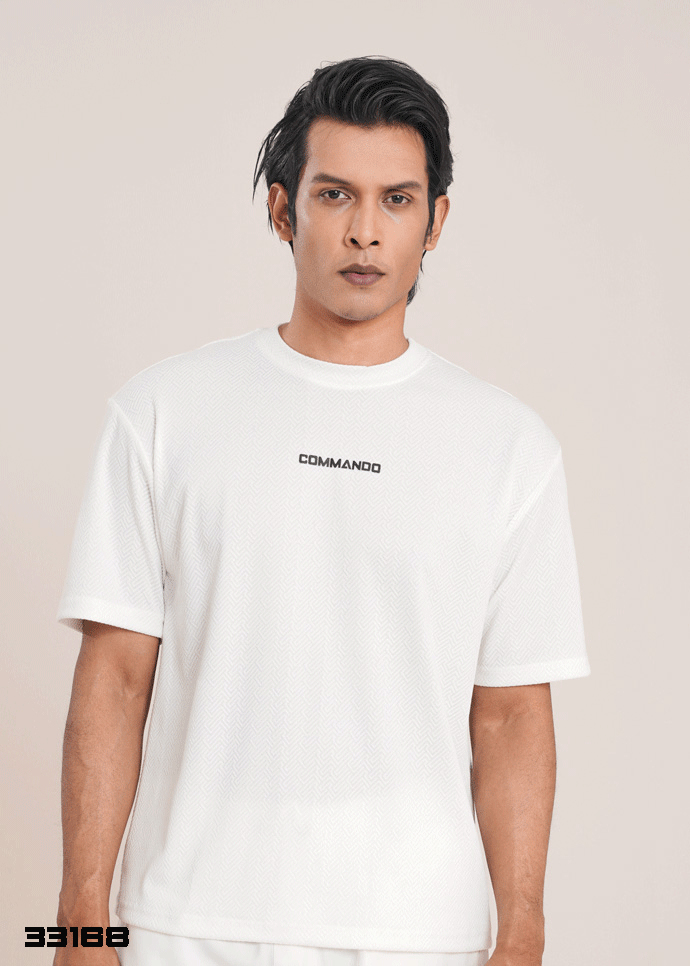Drop Shoulder T-shirt (White)