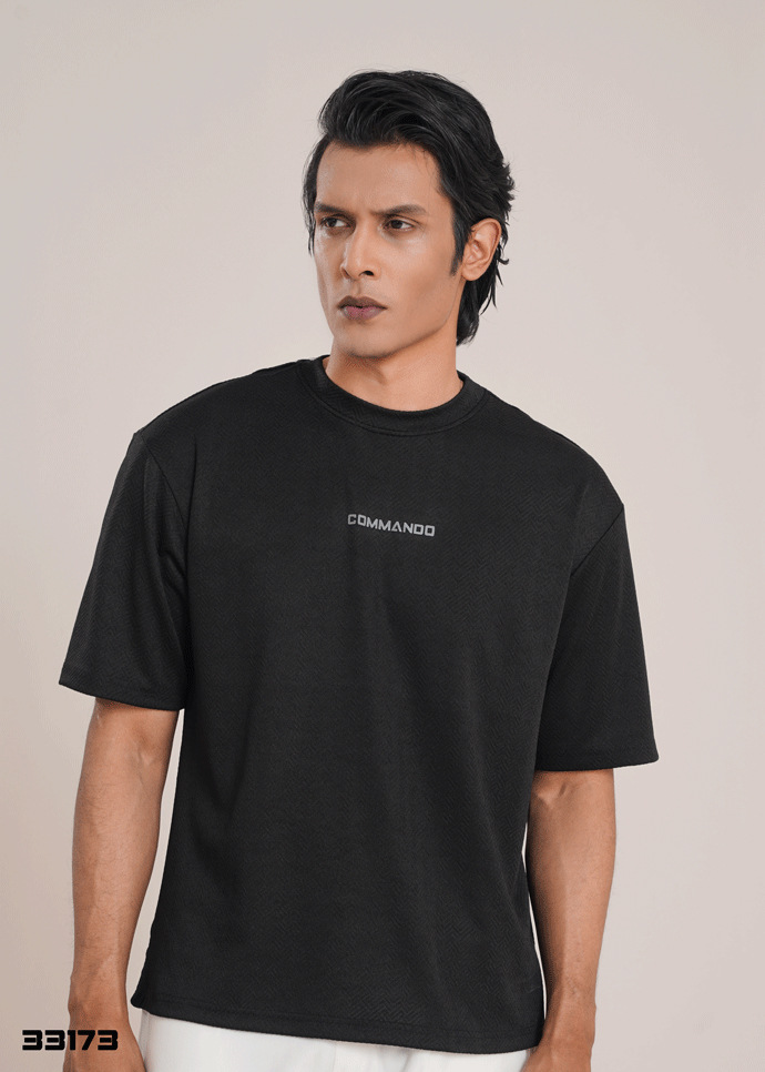 Drop Shoulder T-shirt (Black)