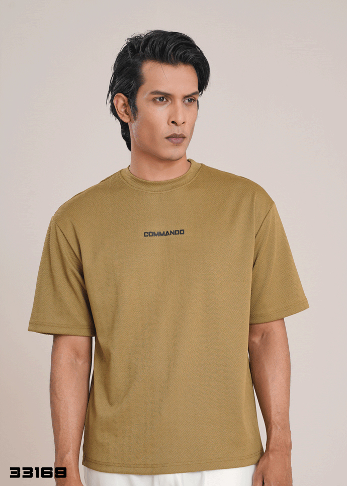 Drop Shoulder T-shirt (Olive)