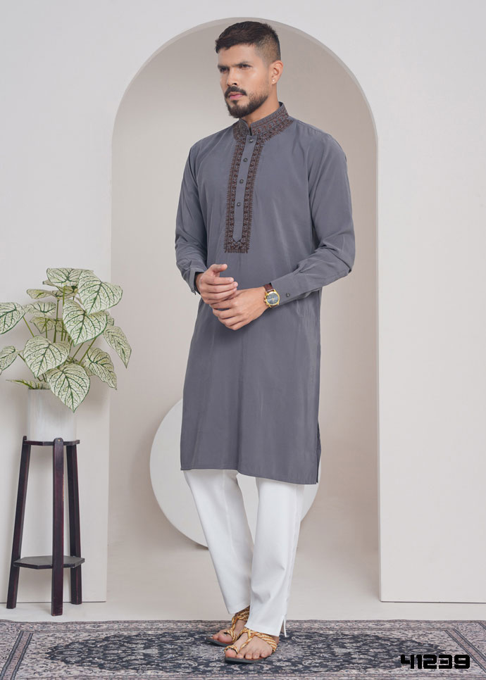 Panjabi (Charcoal Grey)