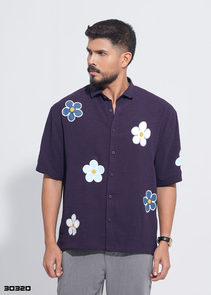 Florence Half Shirt – Purple