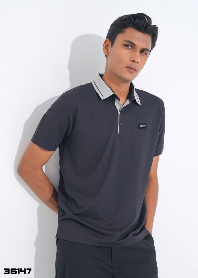 MetroPulse Polo Shirt – Midnight Navy