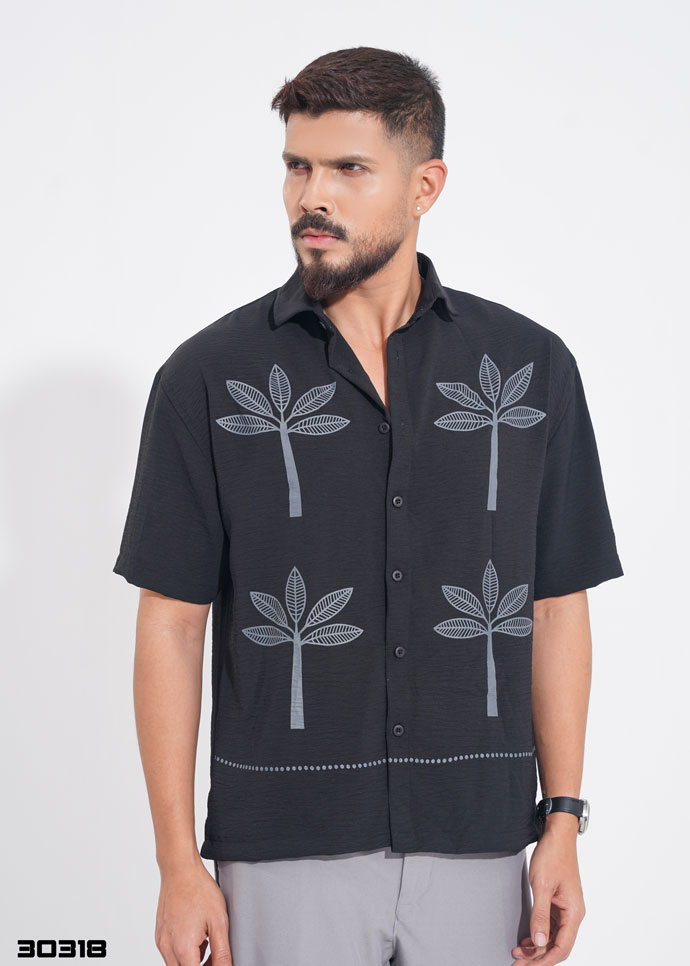 Oasis Lineage Half Shirt – Black