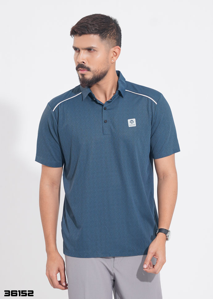 Imperial Line Polo Shirt - Steel Blue
