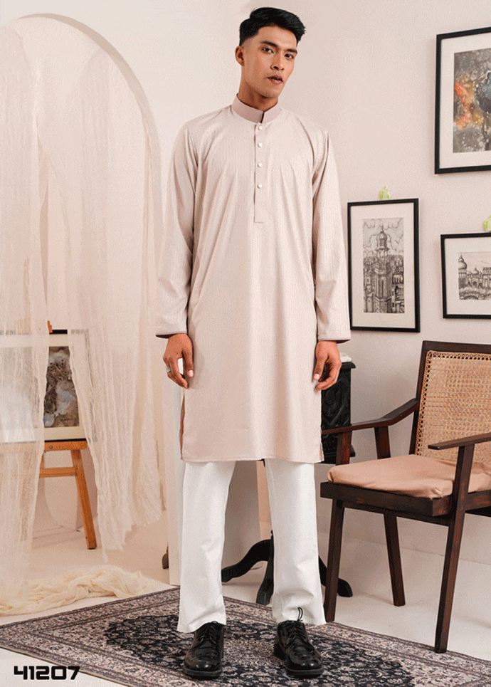 Barakah Premium Panjabi - Khaki - 41207