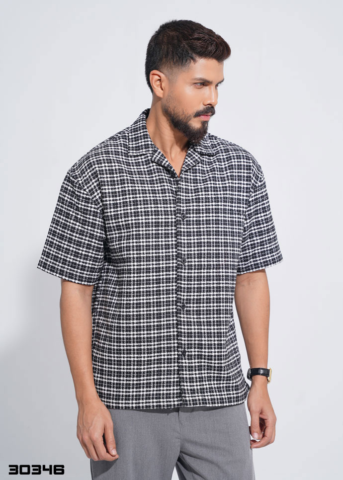 Victor Check Half Shirt - 30346