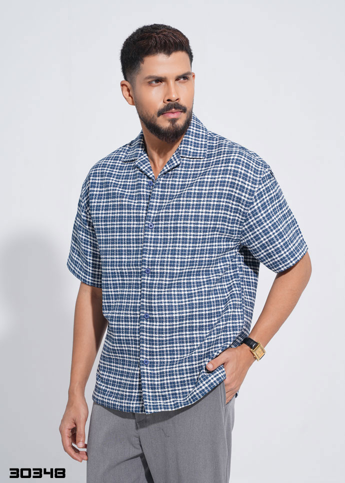 Victor Check Half Shirt - 30348