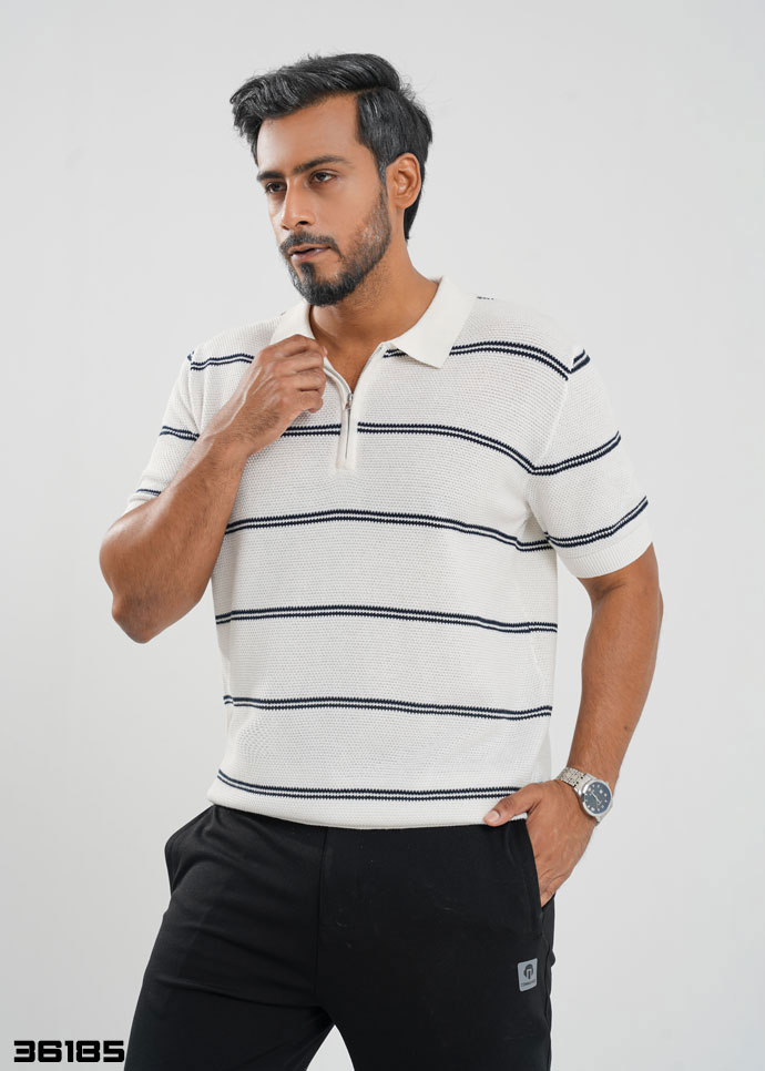 Aurelio Stripe Polo - 36185