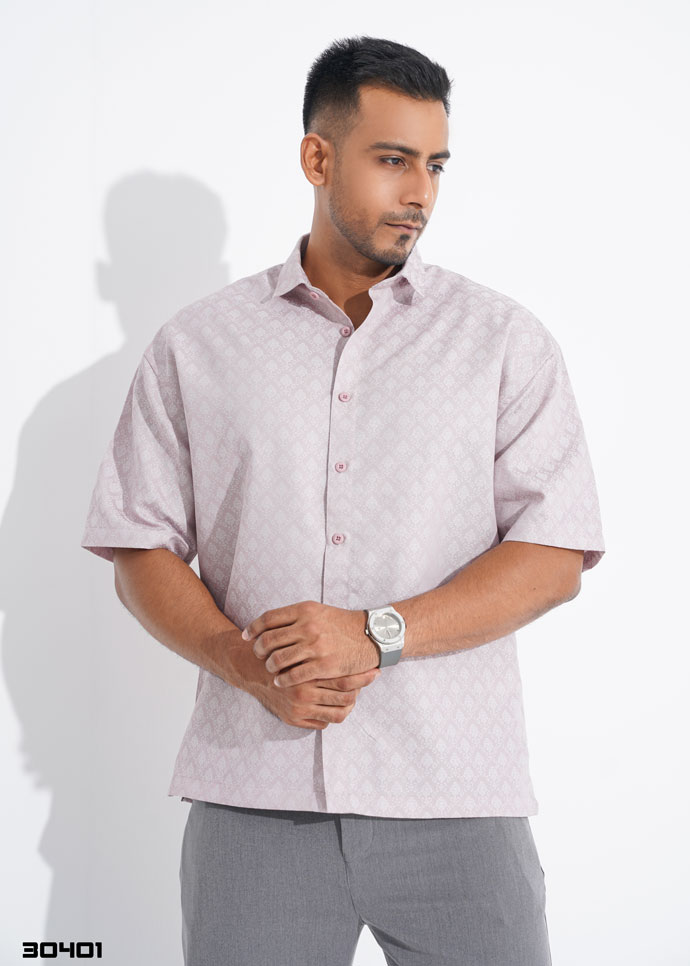 Oversized Half Shirt (Rose) 30401