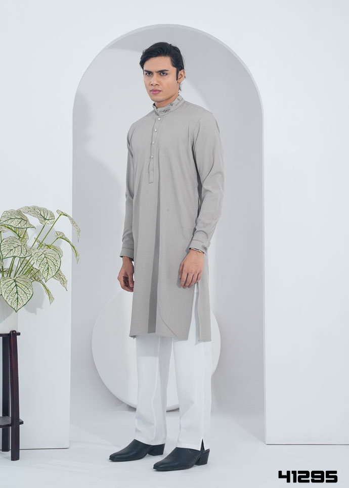Majestic Panjabi - Ash Grey -41295