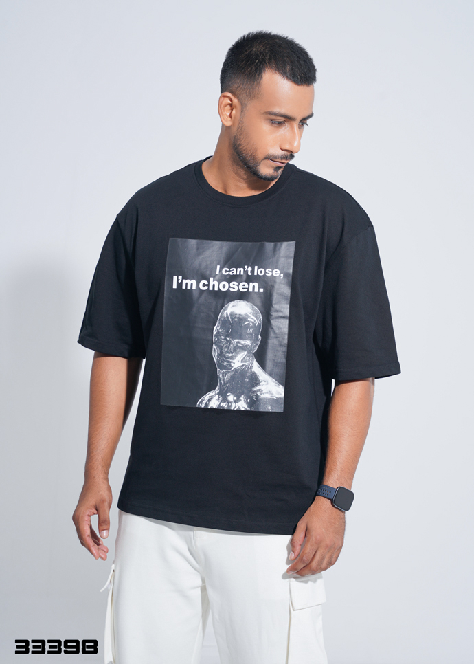 Invictus Oversized T-shirt (Black) - 33398