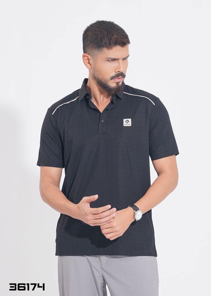 Imperial Line Polo (Black) - 36174