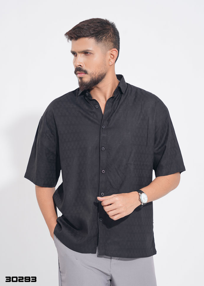 Tropical leaf Half Shirt - 30293